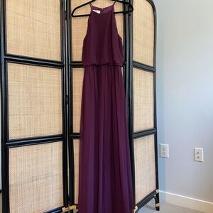 ✨NEVER WORN✨ Women's Plum Halter Maxi Dress